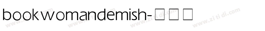 bookwomandemish字体转换
