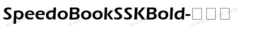 SpeedoBookSSKBold字体转换
