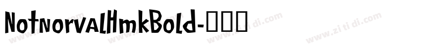 NotnorvalHmkBold字体转换
