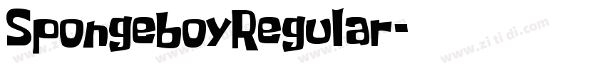 SpongeboyRegular字体转换