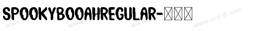 SpookyBooahRegular字体转换