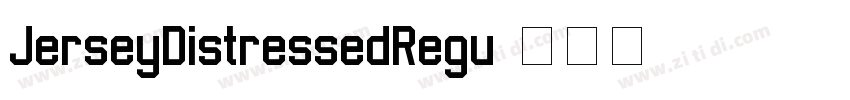 JerseyDistressedRegu字体转换