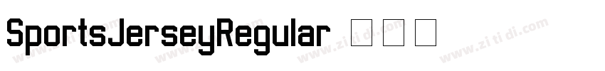 SportsJerseyRegular字体转换