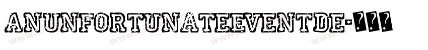 AnUnfortunateEventDe字体转换