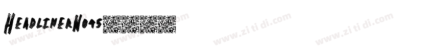 HeadlinerNo45字体转换