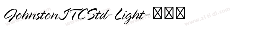 JohnstonITCStd-Light字体转换