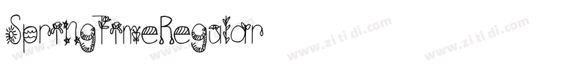SpringTimeRegular字体转换