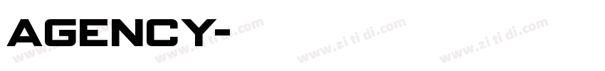 agency字体转换
