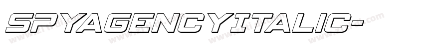 SpyAgencyItalic字体转换