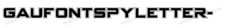 GauFontSpyLetter字体转换