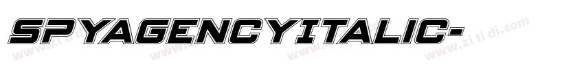 SpyAgencyItalic字体转换