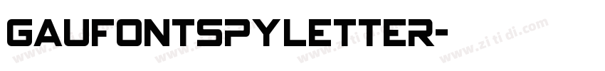GauFontSpyLetter字体转换