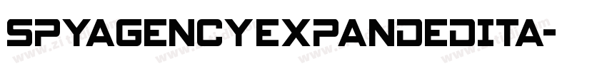 SpyAgencyExpandedIta字体转换