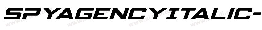 SpyAgencyItalic字体转换