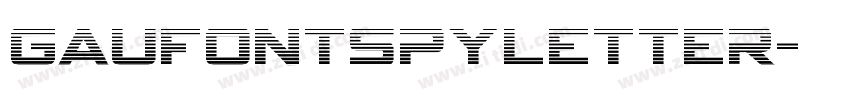 GauFontSpyLetter字体转换