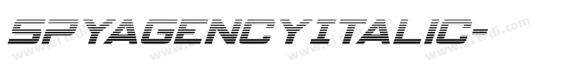 SpyAgencyItalic字体转换