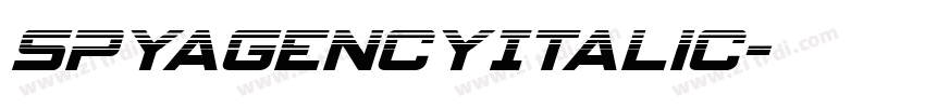 SpyAgencyItalic字体转换