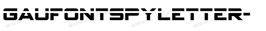 GauFontSpyLetter字体转换