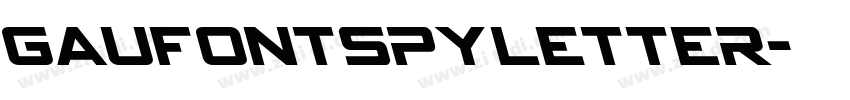GauFontSpyLetter字体转换