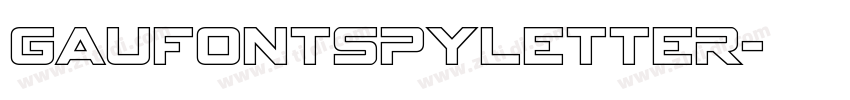 GauFontSpyLetter字体转换