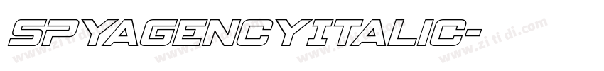 SpyAgencyItalic字体转换