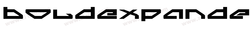 BoldExpanded字体转换