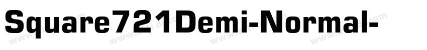 Square721Demi-Normal字体转换