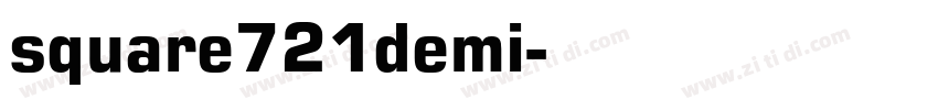 square721demi字体转换