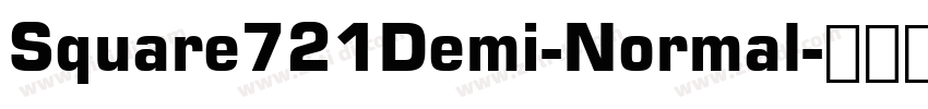 Square721Demi-Normal字体转换