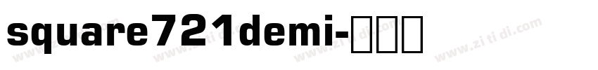square721demi字体转换