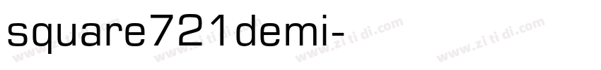 square721demi字体转换