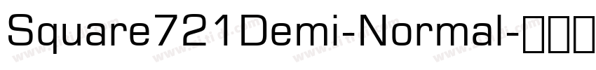 Square721Demi-Normal字体转换