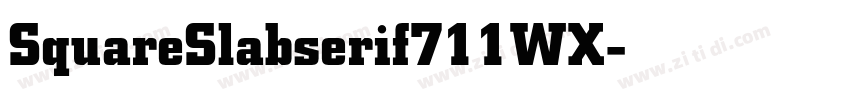 SquareSlabserif711WX字体转换