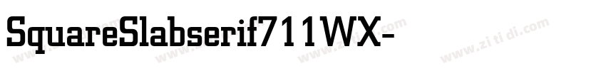 SquareSlabserif711WX字体转换