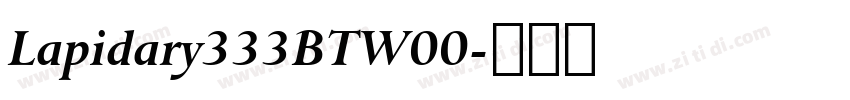 Lapidary333BTW00字体转换