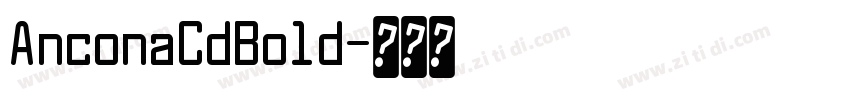 AnconaCdBold字体转换