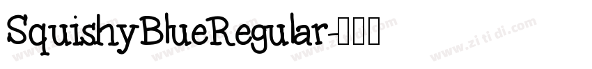 SquishyBlueRegular字体转换