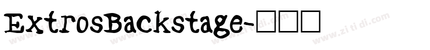 ExtrosBackstage字体转换