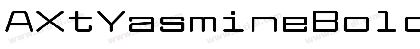 AXtYasmineBold字体转换
