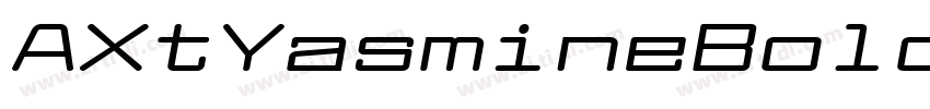 AXtYasmineBold字体转换