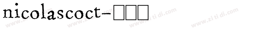 nicolascoct字体转换