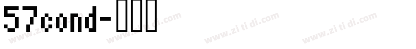 57cond字体转换