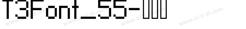 T3Font_55字体转换