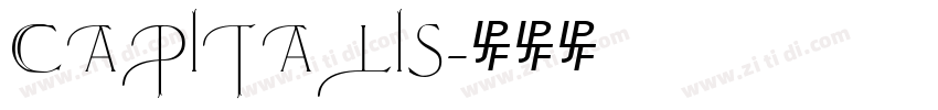Capitalis字体转换