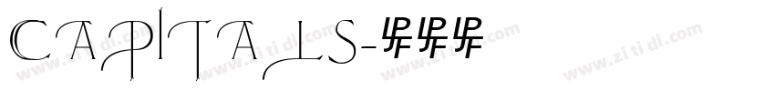 Capitals字体转换