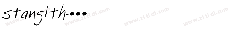 stangith字体转换
