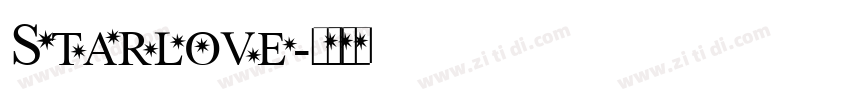 Starlove字体转换
