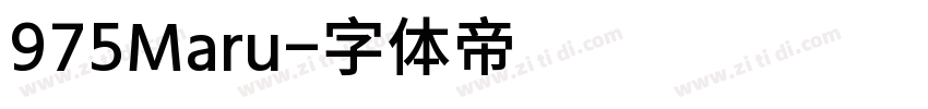 975Maru字体转换
