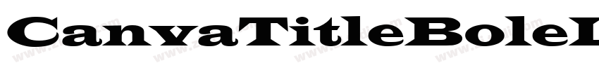 CanvaTitleBoleLatin字体转换
