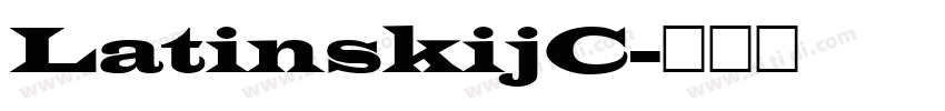 LatinskijC字体转换